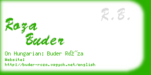 roza buder business card